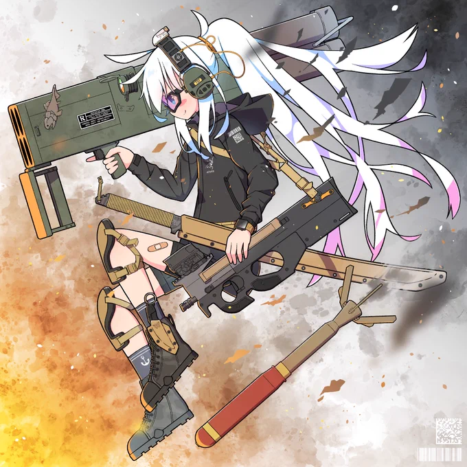 昔ハマってたFrom the Depthsっていうクラフトゲームの自作ビークル擬人化から生まれたキャラクター 名前はグレートフィルターちゃん #自分で生み出した一次創作オリジナルキャラを流そう