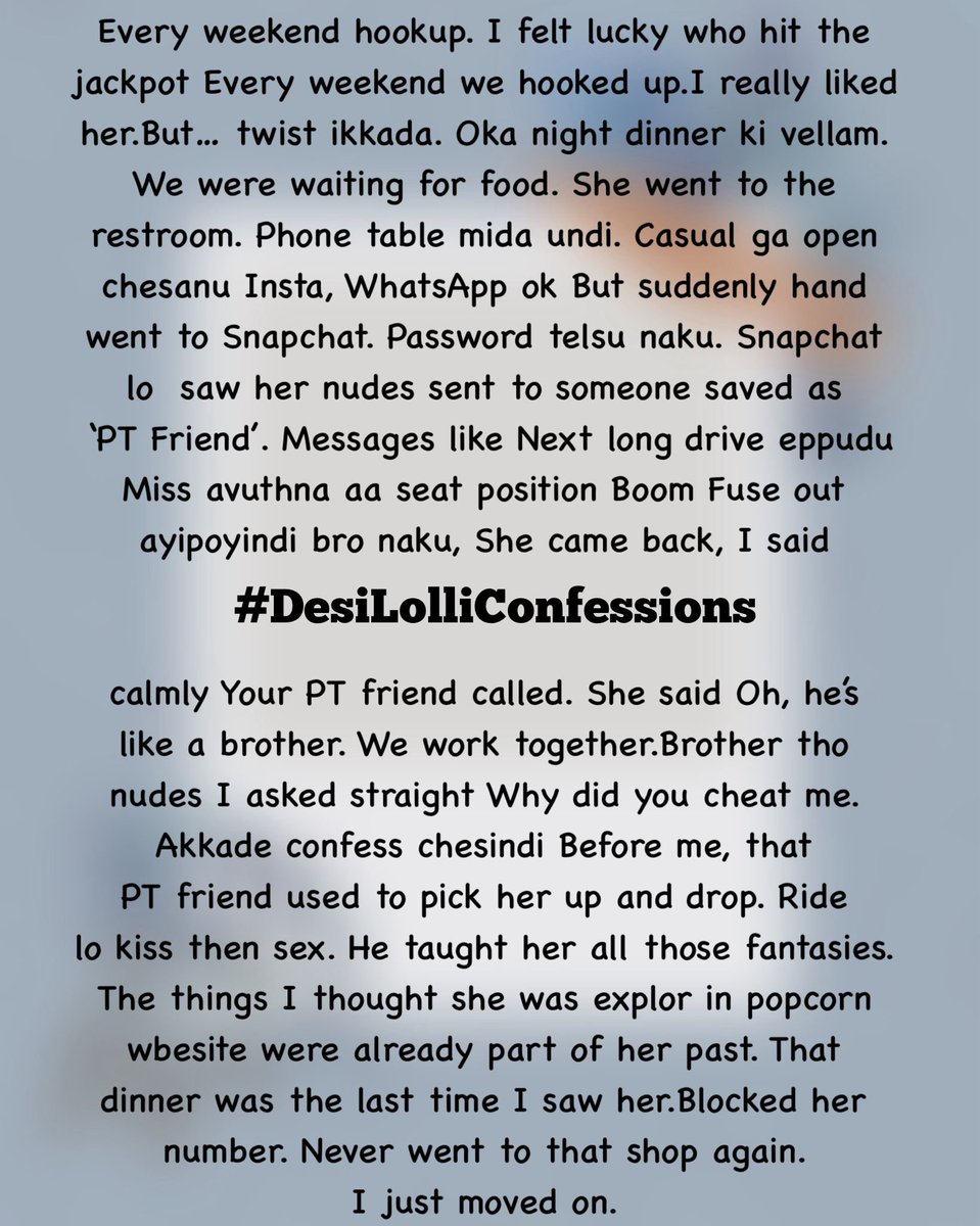 Desi Lolli Confessions tweet media