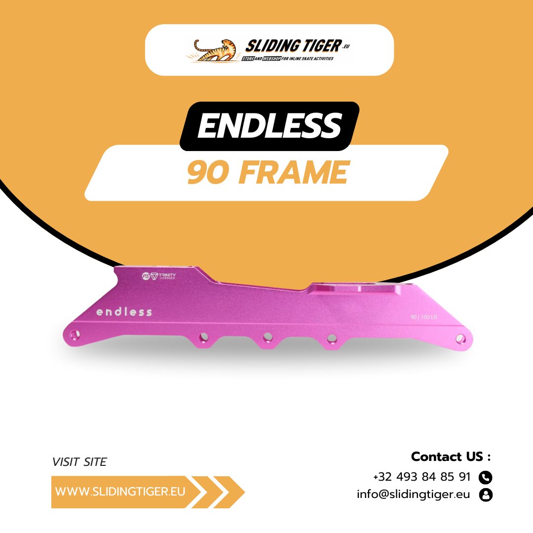 slidingtiger's tweet photo. The Endless 90 Frame from Sliding Tiger provides durability, smooth performance, and superior balance for urban skating, fitness rides, or freestyle sessions.

Explore our diverse range of skating essentials at https://t.co/PYOwhaKySR

#Endless90Frame #SlidingTiger #InlineSkating https://t.co/7R4xCHzubo