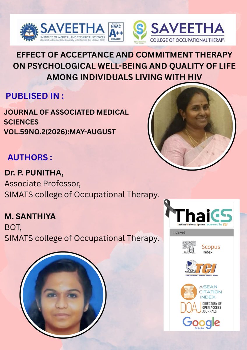 Saveetha College Of Occupational Therapy tweet media