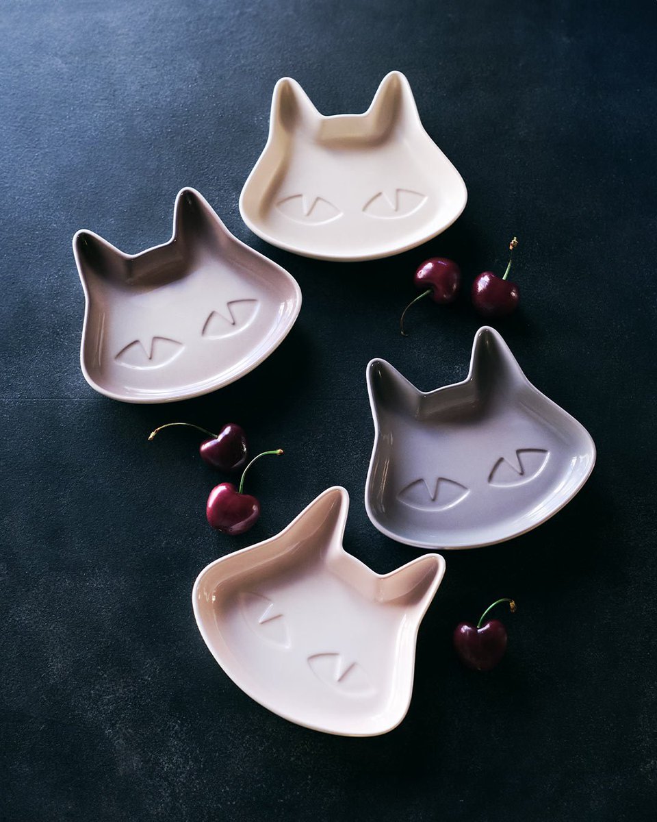 2月22日は猫の日／ 愛らしい猫モチーフの「ミニ・キャット・プレート
