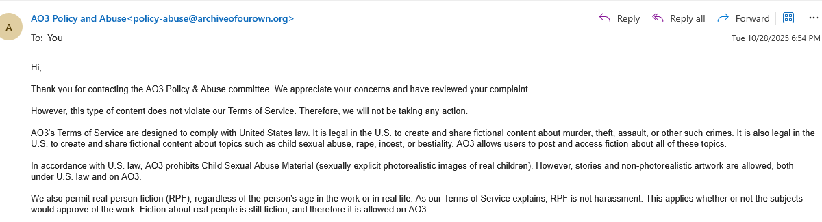 himejoshiphd1's tweet photo. Ao3 directly condoning rpf fics of children.

https://t.co/dQJJimxkgV https://t.co/4NzNfjJtJW