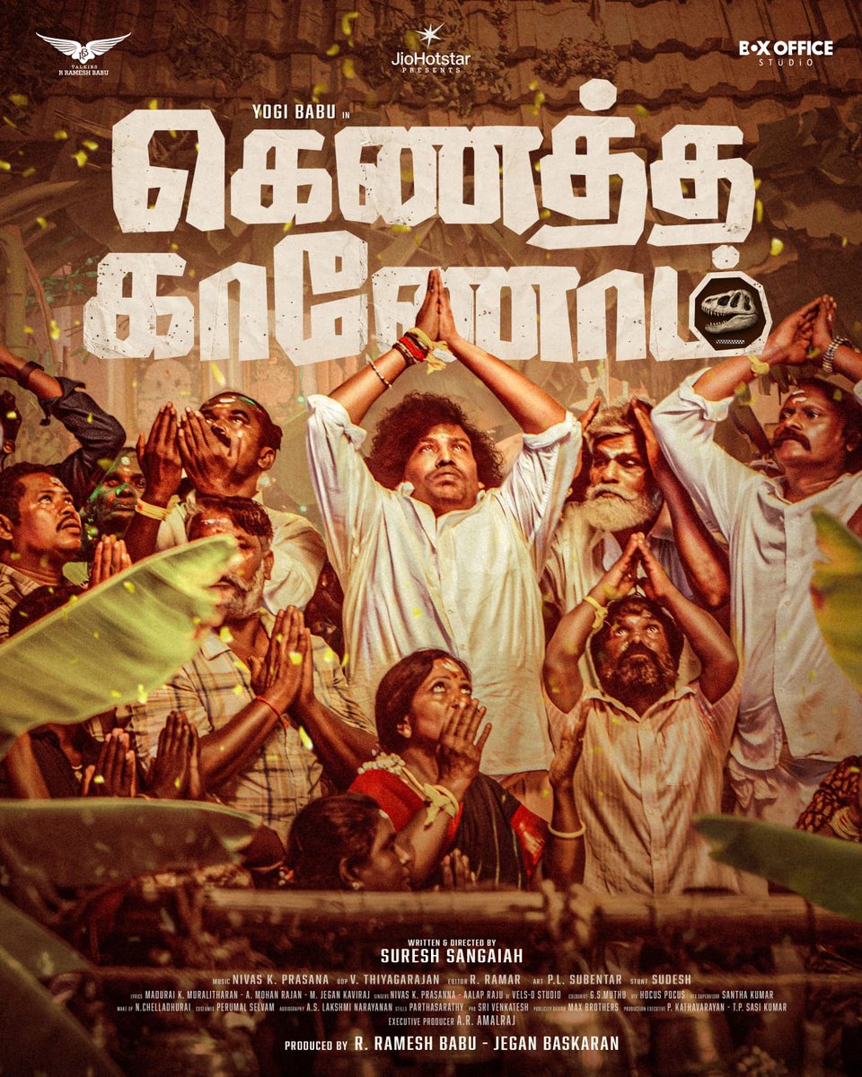 iYogiBabu's tweet image. Here is the first look poster of #KenathaKanom, a rooted and emotional rural entertainer starring #YogiBabu ✨
@iYogiBabu
@LovelynChand
@RaichalRabecca
#ActorRamakrishnan
@sureshsangaiah 
@Thiyagudop1
@PlSubentar
@nivaskprasanna
@ramar_r
@stuntsudesh
@RBTalkies
@srbabu74