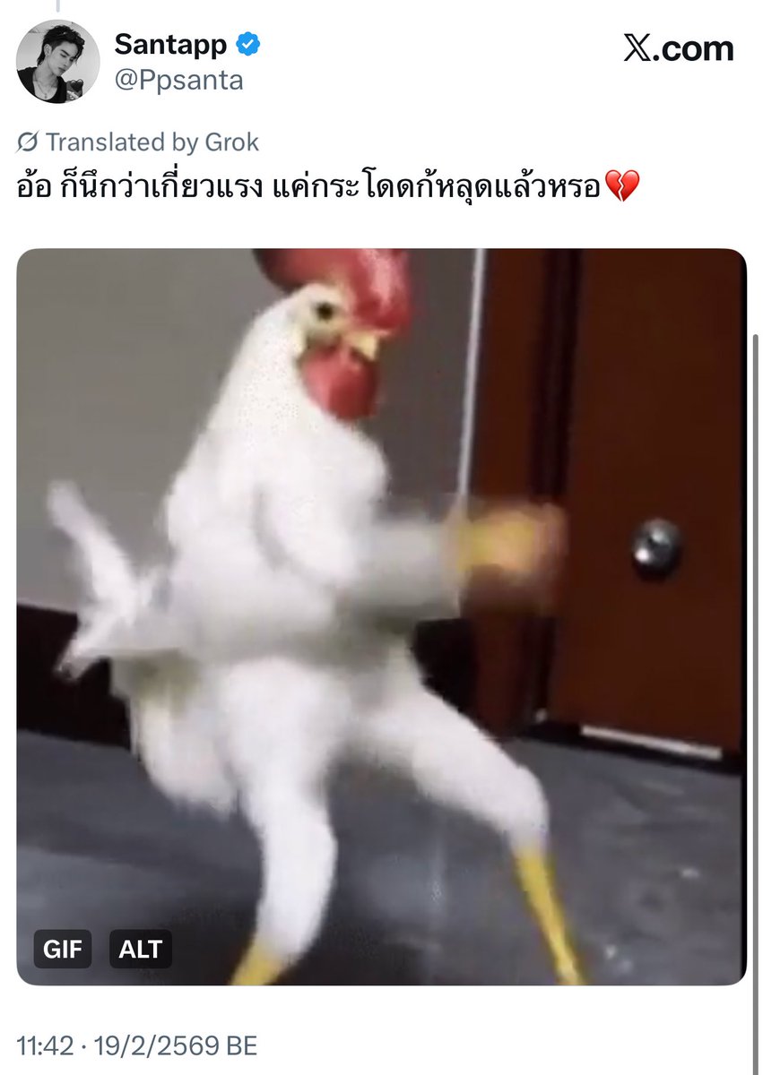 ตอนแรกลงมีมไก่เต้นด้วยซ้ำ ตลกอะ 5555555555555555