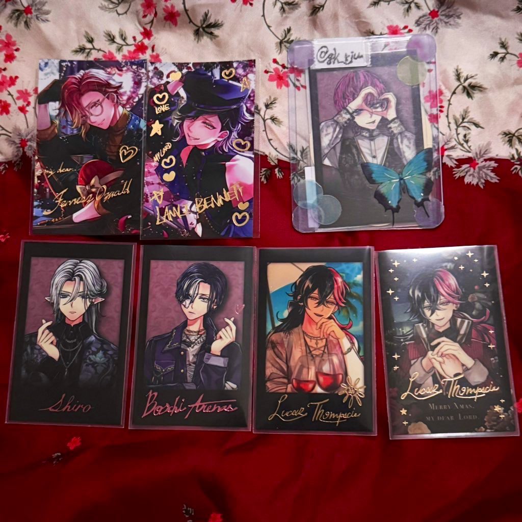 交換】あくねこ バレンタイン トレカ風カード クリスマス 夏の思い出