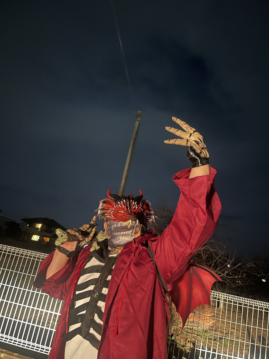 #自分で生み出した一次創作オリジナルキャラを流そう
骸焔竜
星樹の森を守り抜き命を落とした世界線の焔竜、その遺骸に邪悪な魂が入り込み悪意をばら撒く。
かつて焔竜が守った森の住人達を欺き自らの贄とすべく動き出す。

「どうした？驚かせて悪いな。
この焔竜が帰って来たんだ、喜べよ！」