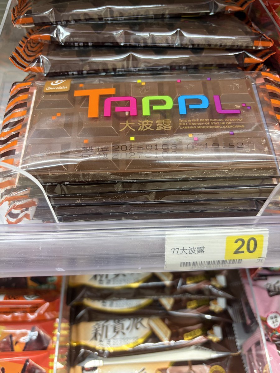 在超商買零食的時候，不小心撇到了一款很久沒買的零食

！！！？

大波露什麼時候變成20元了！？
我對他的印象還在剛漲到12元的時候耶！