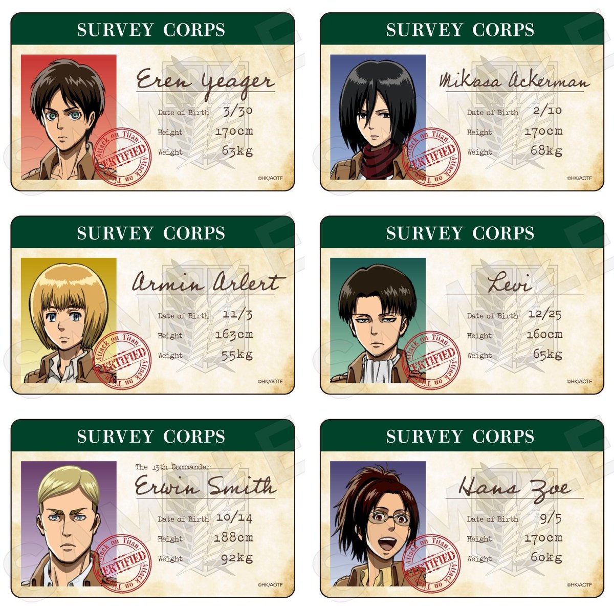 アニメイトオンラインで予約開始！

進撃の巨人 兵団証アクリルカード 

2026年04月発売予定

j-hobby.net/mate/1535142.h…