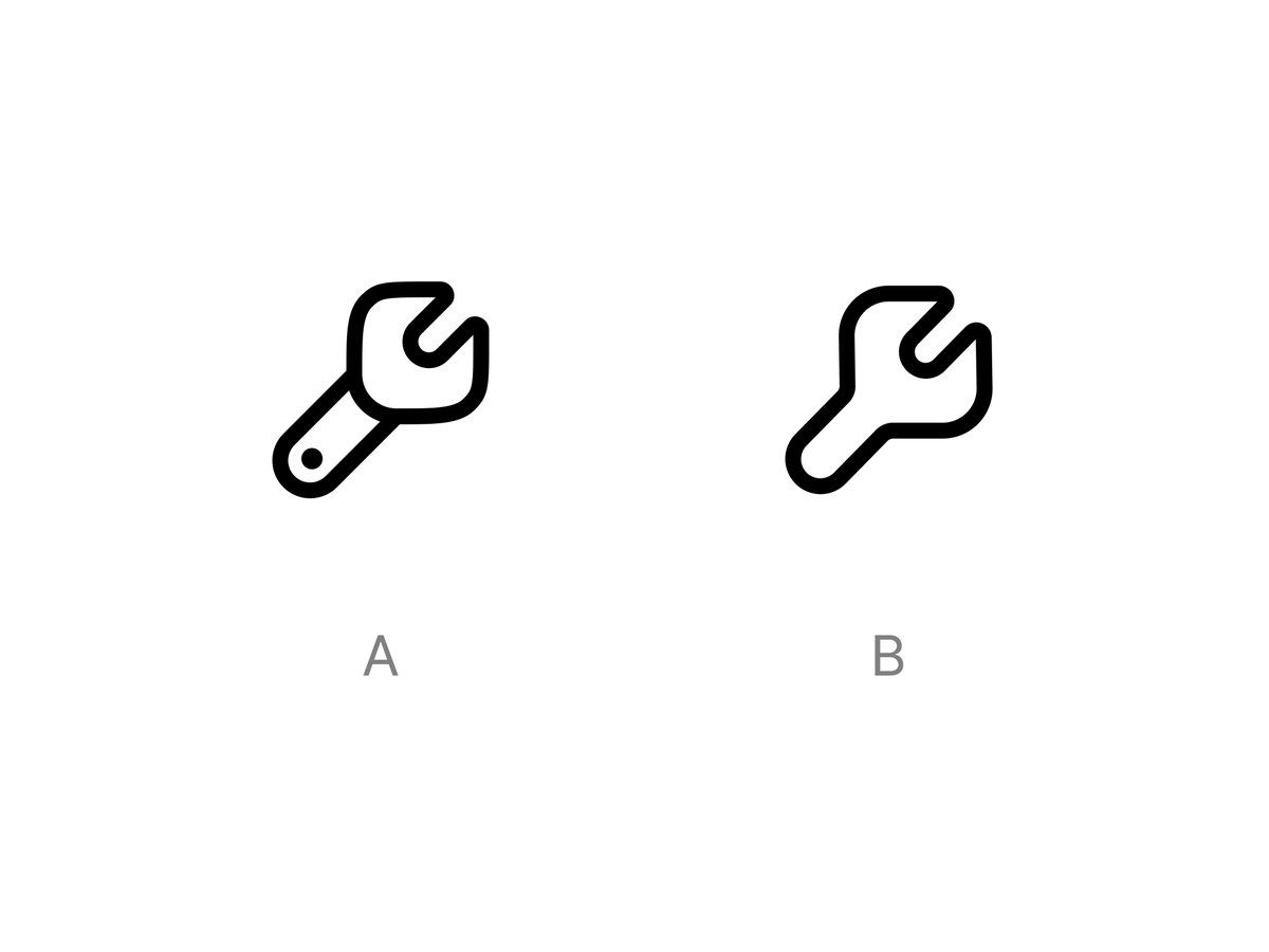 huge_icons's tweet image. Pick a wrench (icon): A or B?