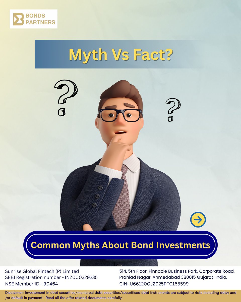 BondsPartners's tweet photo. Think bonds are outdated or low-return? Think again.
With the right selection, bonds can offer competitive returns, tax efficiency, and liquidity—making them a smart and strategic part of a balanced portfolio.
Don’t follow myths. Follow strategy. https://t.co/PkqOX8REC9
