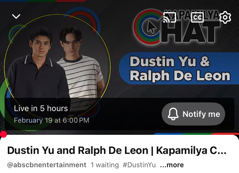 RASTI on Kapamilya Chat  6PM

youtube.com/live/G75LLisID…