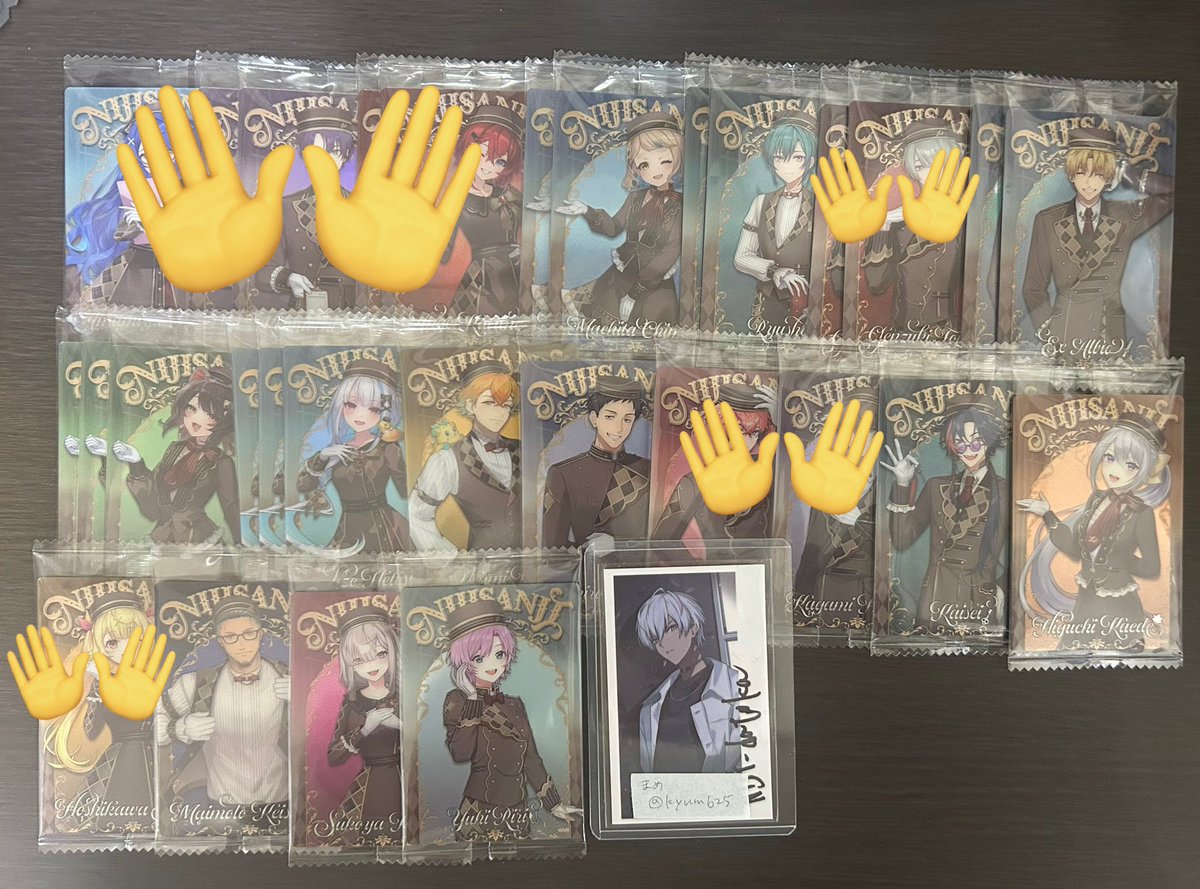 kyum625's tweet photo. 【交換】にじさんじウエハース2

譲 画像1

求 画像2もしくは画像の方の異種
異種の場合検討させていただきますがお断りする場合がございます。

追加BOX分になります。
郵送もしくは横浜手渡し
検索からでもお気軽にお声掛け下さい。 https://t.co/HVLOQWnHMy
