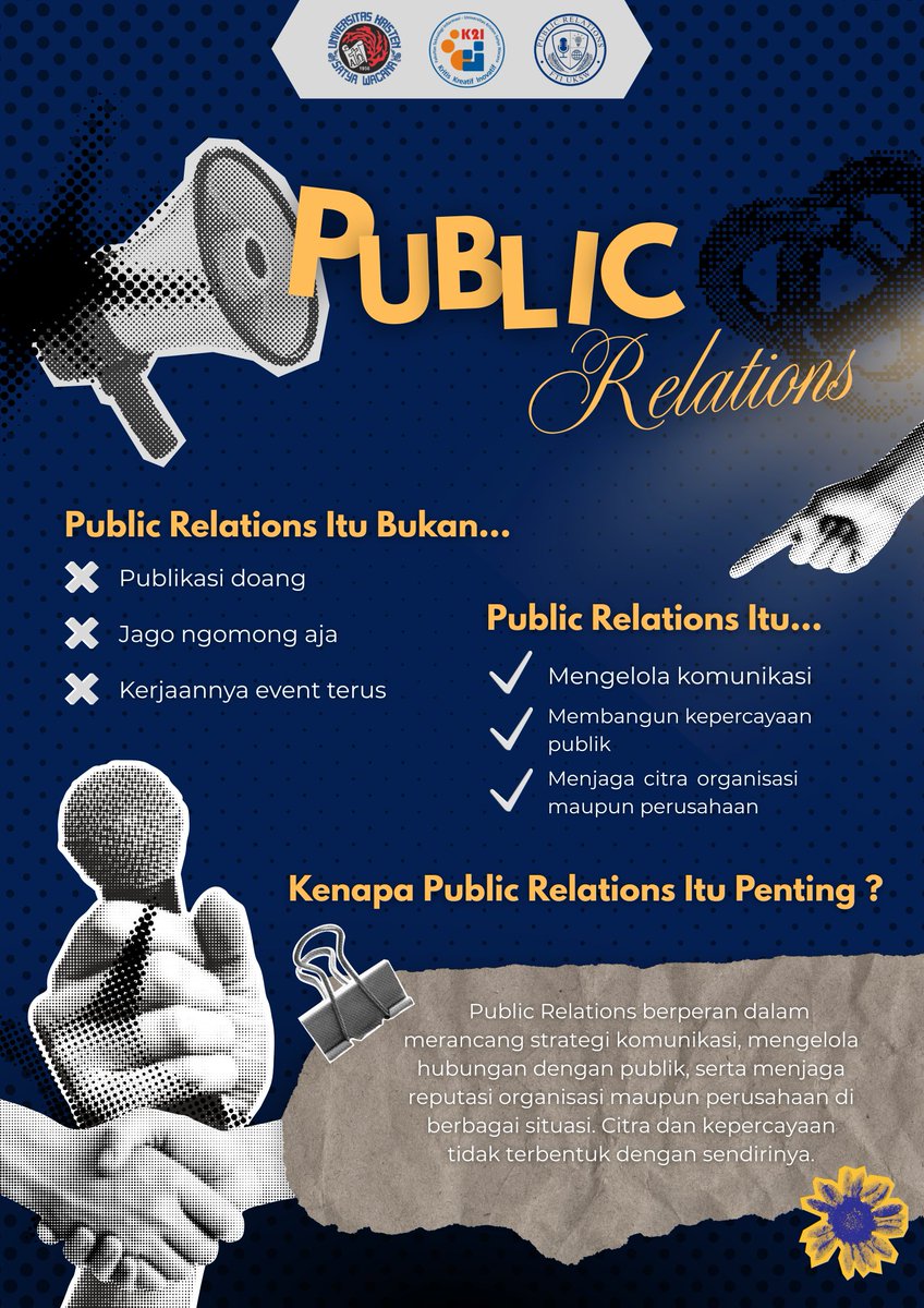 pr_swcu's tweet photo. Hayoo… siapa yang kangen mimin? 👀👋

Lama nggak muncul, sekarang mimin balik lagi ✨
Yuk kenalan lagi sama dunia Public Relations 📢

#PRFTI #PRIMETALK  #PRUKSW https://t.co/4IxAQPMBtp