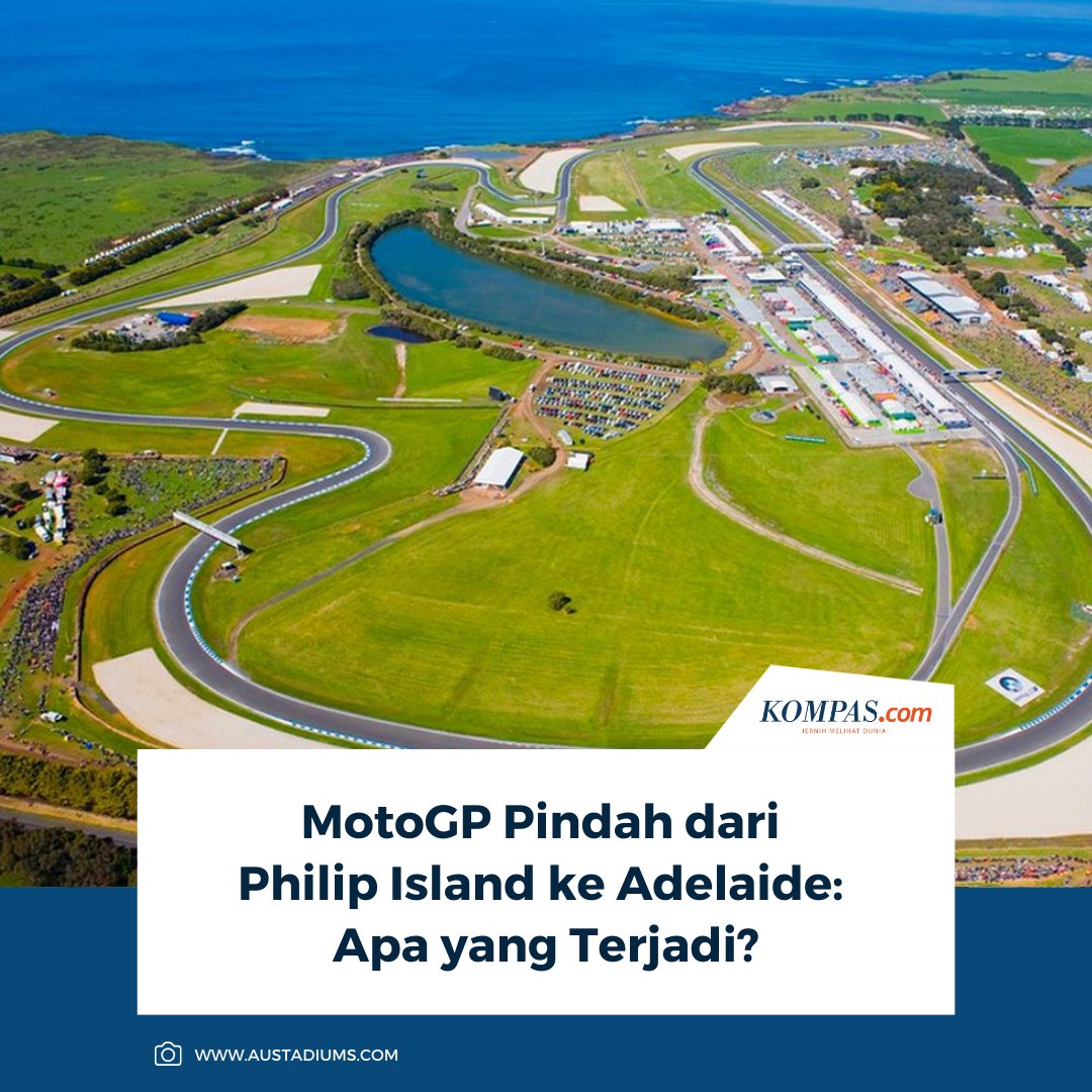 kompascom's tweet image. Ajang balap dunia MotoGP dipastikan tak lagi digelar di Phillip Island dalam beberapa tahun ke depan. Mulai musim 2027, tuan rumah diperkirakan berpindah ke Adelaide.

Baca Selengkapnya 👇🏻
otomotif.kompas.com/read/2026/02/1… 

~NA #MotoGP #PhillipIsland #Adelaide #BalapMotor