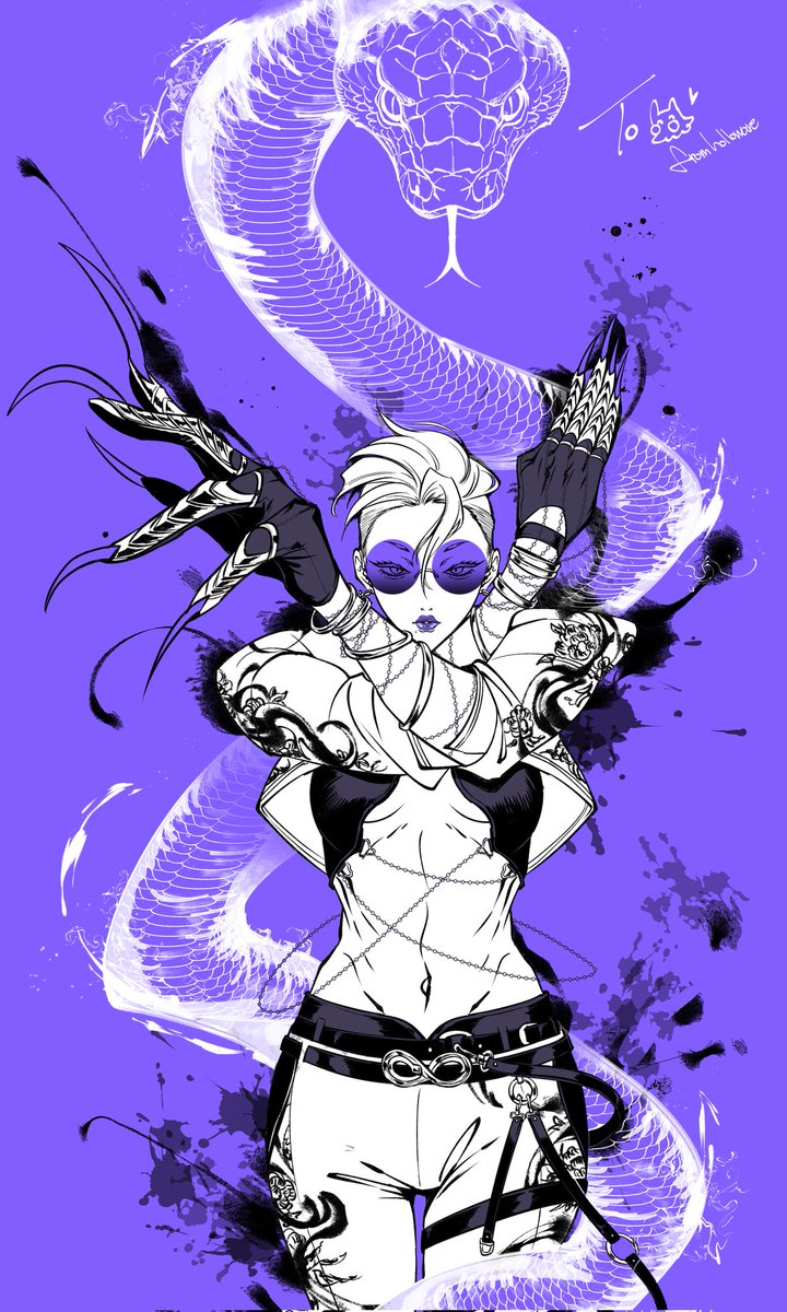 <a href="/holloware_/">⑧宝</a> 给我画的A.K.I服装3，伟大的，帅气的，美丽的。这是我新年收到的最好的一张图了，还有超萌的小to签