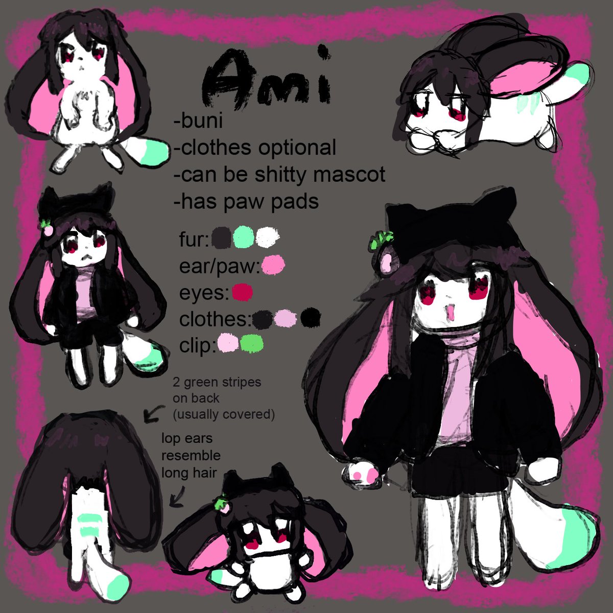 new fursona 🐇🍓