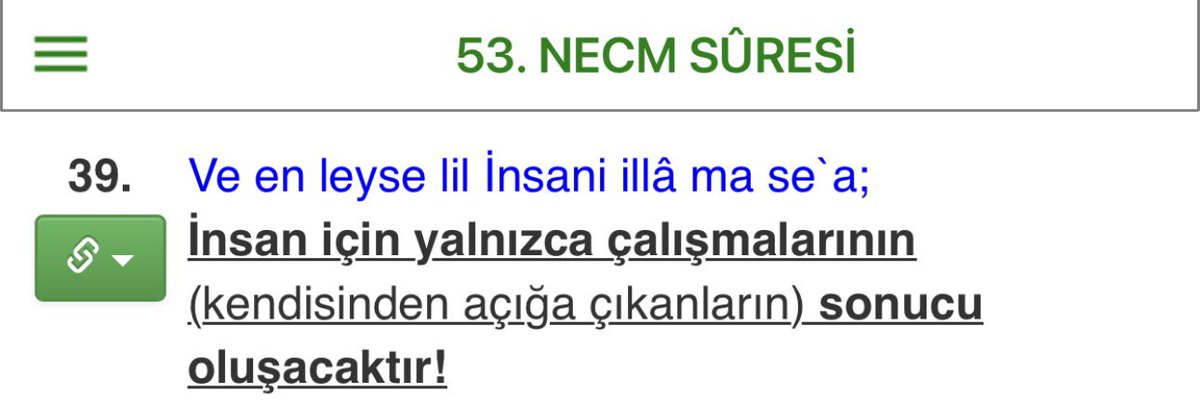 İnsan için yalnızca çalışmalarının (kendisinden açığa çıkanların) sonucu oluşacaktır!
53:39