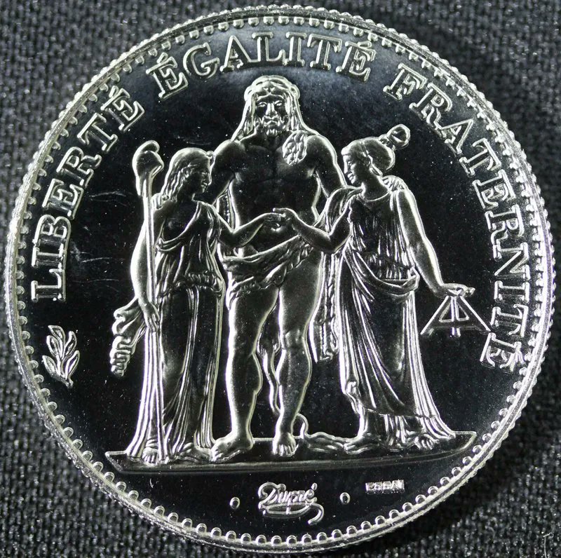 フランス第五共和政 ヘラクレス 5フラン 1996年 