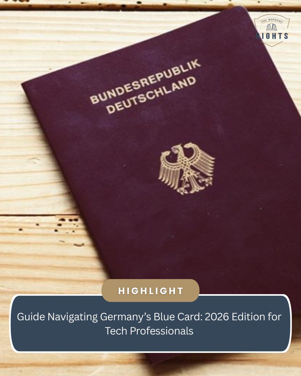theworkersright's tweet image. (1/4) Germany is tightening the red carpet for tech talent in 2026. The new Blue Card rules aren't just about higher salaries; they are about speed. 🇩🇪💻

#BlueCard #GermanyPR #TechImmigration #GermanyJobs #WorkInGermany #SkilledWorkers