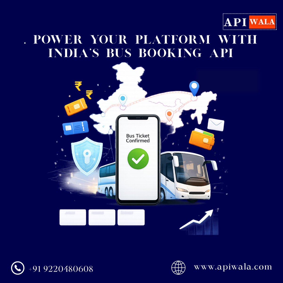 apiwala's tweet photo. 🚌🚀 Power Your Platform with India’s Bus Booking API – APIWALA
Live routes • Instant confirmation • Secure payments • Easy integration.
📞 +91 9220480608
🌐 https://t.co/irXGKC1BjF
#APIWALA #BusBookingAPI #TravelTech #FintechIndia #APISolutions #StartupIndia https://t.co/YIAKXIKhii
