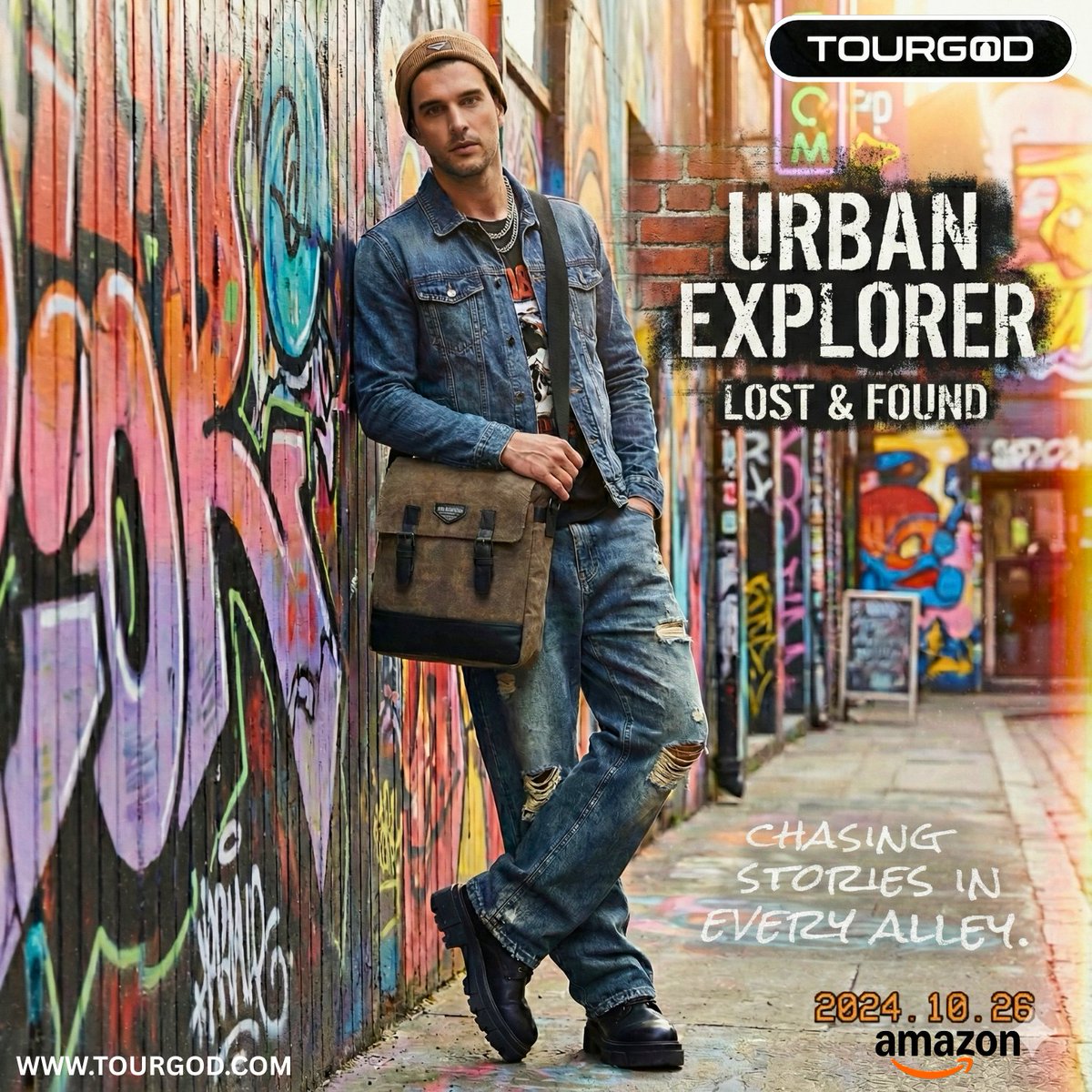 TOURGOD255638's tweet image. The Retro Distorted Vintage Cotton Canvas Messenger is built for the modern streets with a soul from the golden age of travel. 

Amazon Link: amzn.in/d/1vrD8bs
Website: tourgod.com

#Tourgod #CanvasBackpack #VintageBackpack #DistortedVintage #Rucksack