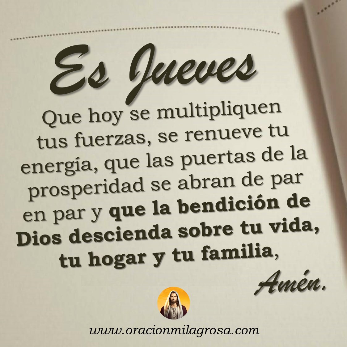 Oración para hoy jueves 19 de febrero 👉 youtu.be/e2ctfLonfzU ✨