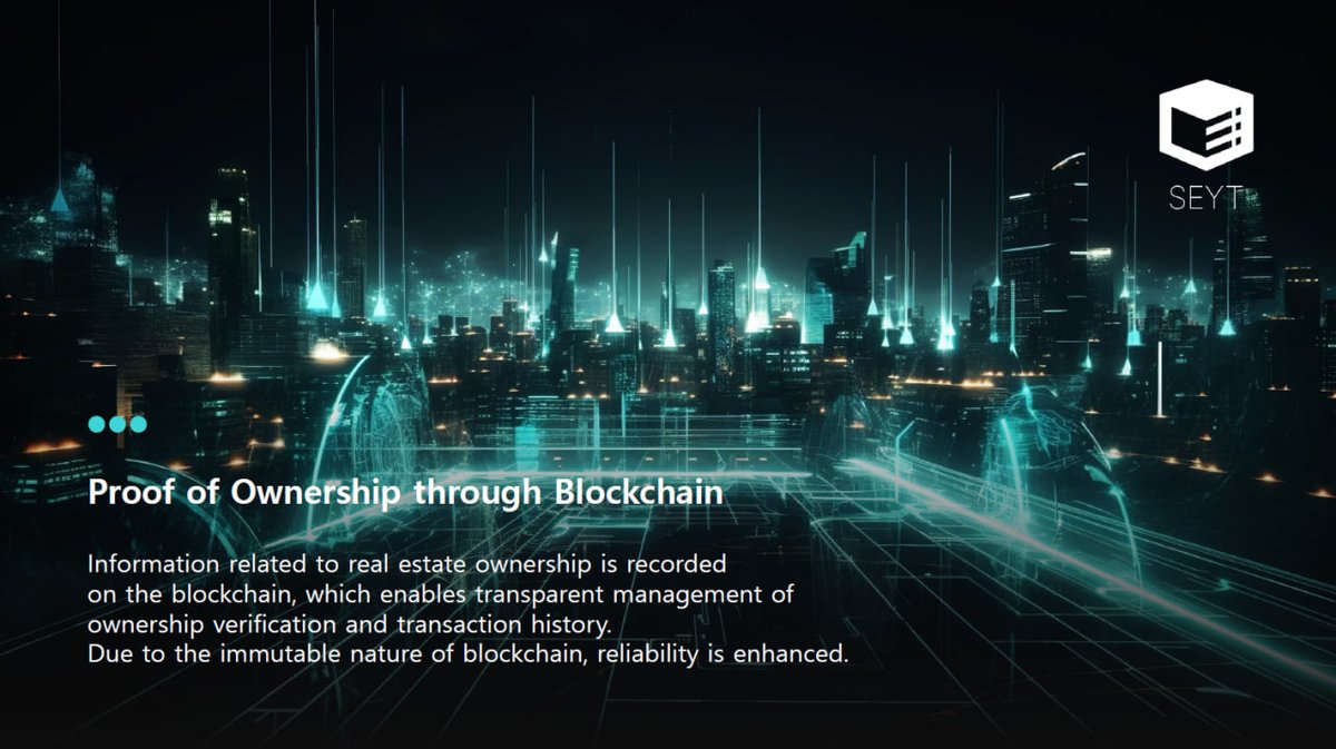 🔐Proof of Ownership through Blockchain Information related to real ...