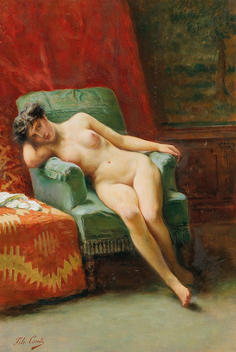"The Model"
{19th century}
By ~ Tito Conti