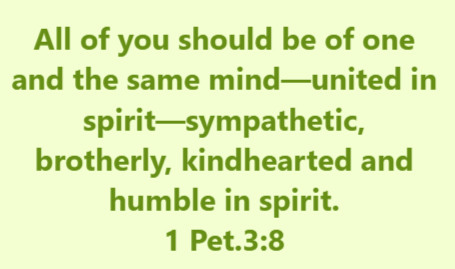 "All of you should be of one and the same mind—united in spirit—sympathetic, brotherly, kindhearted and humble in spirit." 1 Peter 3:8 (AMP) 
---
When God speaks in the #Bible Jesus is King #thursdayvibes #thursdaymotivation