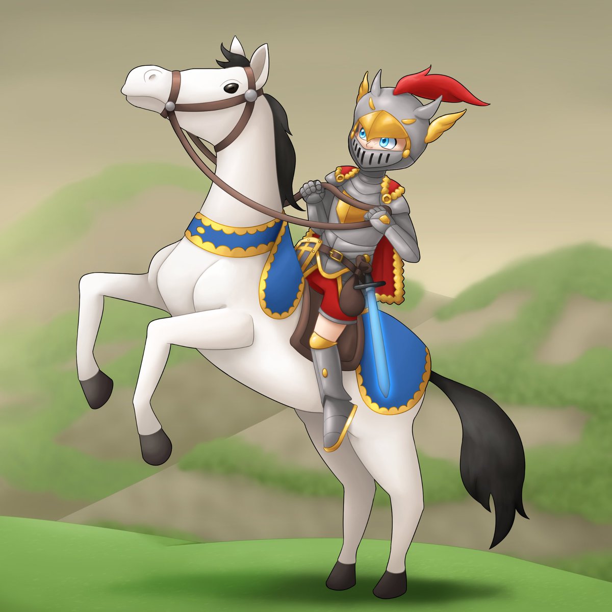 NuggetsDay's tweet photo. A gallant OC commission.
Good morning, and good knight! 🐴 https://t.co/G5BdnNJx73