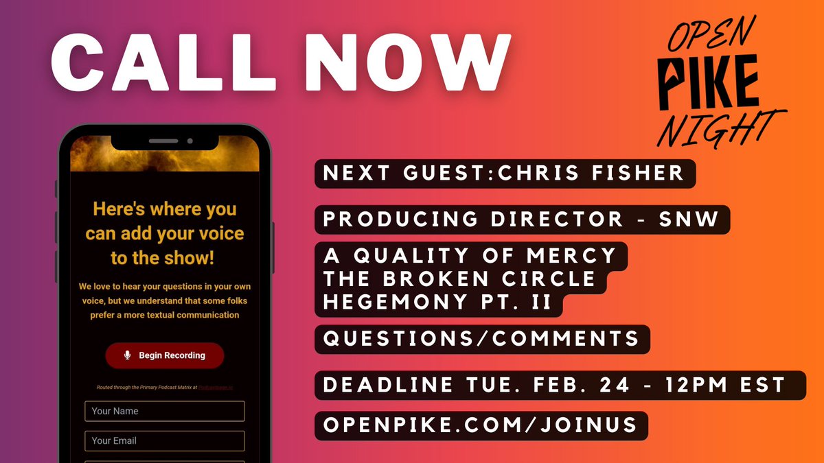 Open Pike Night tweet media