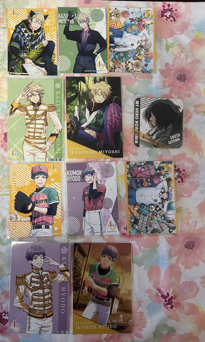 譲渡】 A3！ 夏組 ブロマイド ポストカード チケコレ ましコレ