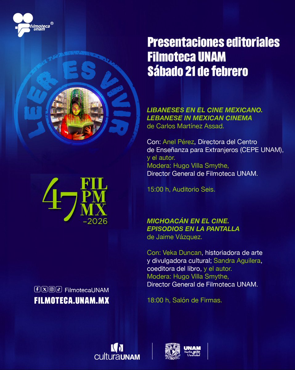 ¡Acompáñenme en un fin de semana muy literario! La primera parada es el viernes en <a href="/EventosGandhi/">Gandhi Eventos</a> donde platicaré con <a href="/paolacarola/">pao.</a> sobre Hamnet, luego nos vamos el sábado a la <a href="/FILMineria/">FIL Minería</a> con la <a href="/FilmotecaUNAM/">Filmoteca UNAM</a> 🤩📚