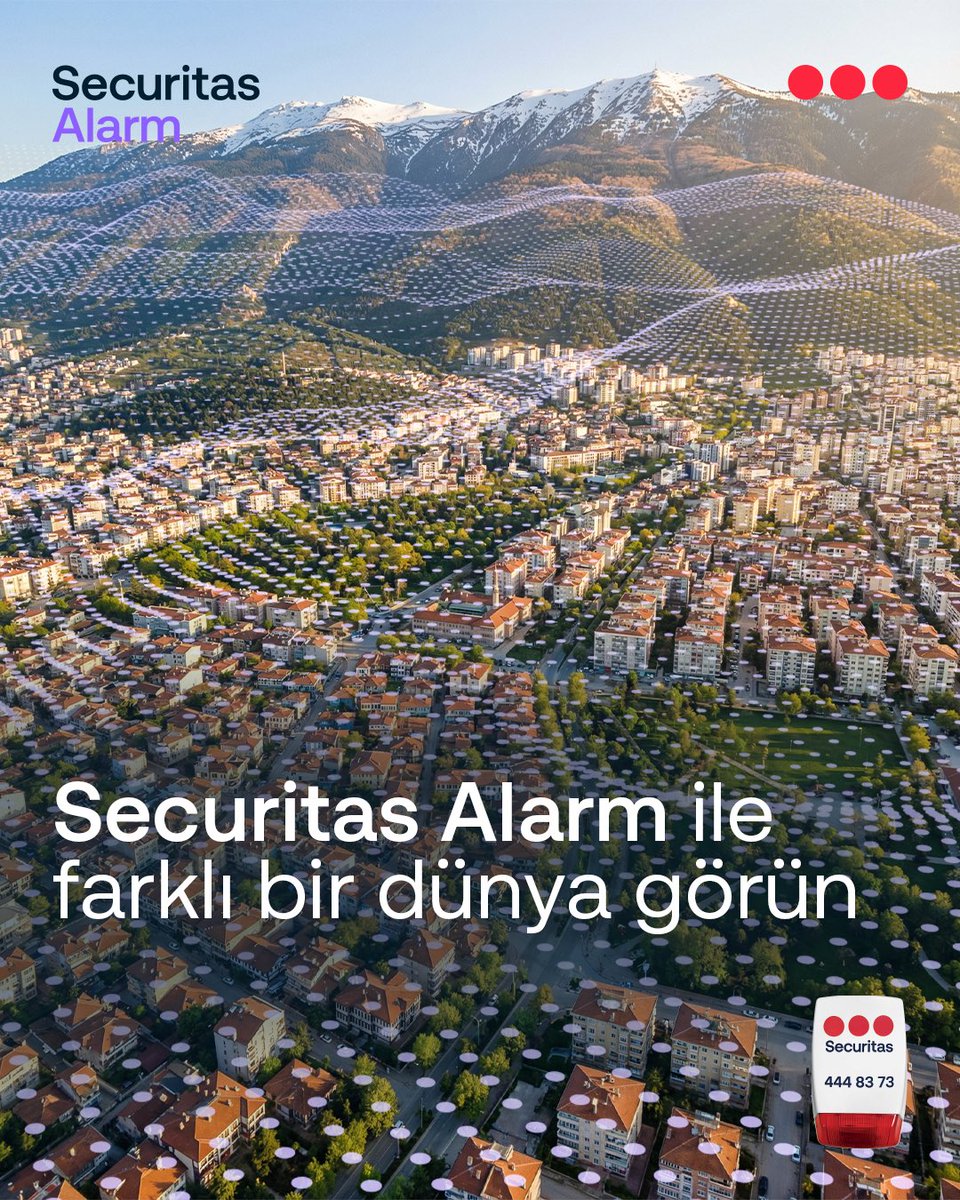 Ev veya iş yeri alarm ve kamera sistemlerimiz ile dünyanızın daha güvenli hale gelmesine yardımcı oluyoruz. 
 
#SecuritasAlarm #Securitas #Bursa