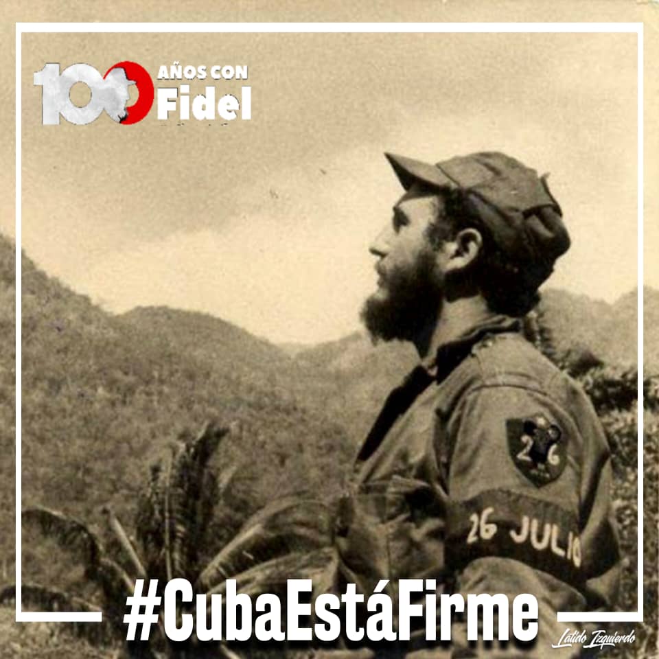 🫡 "Latiendo con Fidel" 🇨🇺

Cuando el camino se vuelve cuesta arriba y la meta parece lejana, miramos al líder que nos enseñó a vencer.
En tiempos difíciles, Fidel es nuestra brújula, y la certeza de que sí se puede y que siempre se podrá.

#100AñosConFidel
#LatidoIzquierdo 🤝