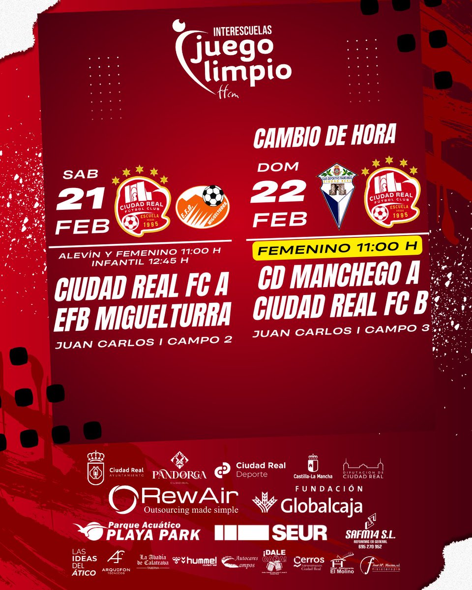 ⏲️ 𝗛𝗢𝗥𝗔𝗥𝗜𝗢  | 

Sí, hay hora, de nuevo...
Sí, estamos a 3 días.

Sí, existen circulares federativas sobre organización… que parecen más decorativas que vinculantes.

El femenino B competirá.
Aunque primero tenga que competir contra la improvisación ajena.

#TodoAlRojo🔴