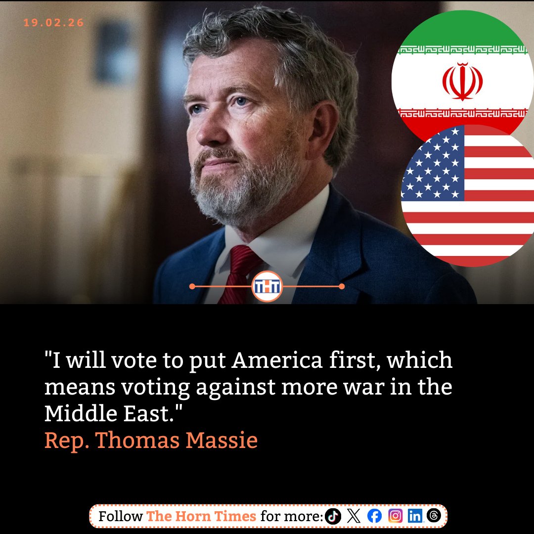 Rep. Thomas says he plans to trigger an emergency vote in Congress regarding potential military action against Iran, following reports of a growing US military buildup. 

Massie stated, “I will vote to put America first, which means voting against more war in the Middle East,”