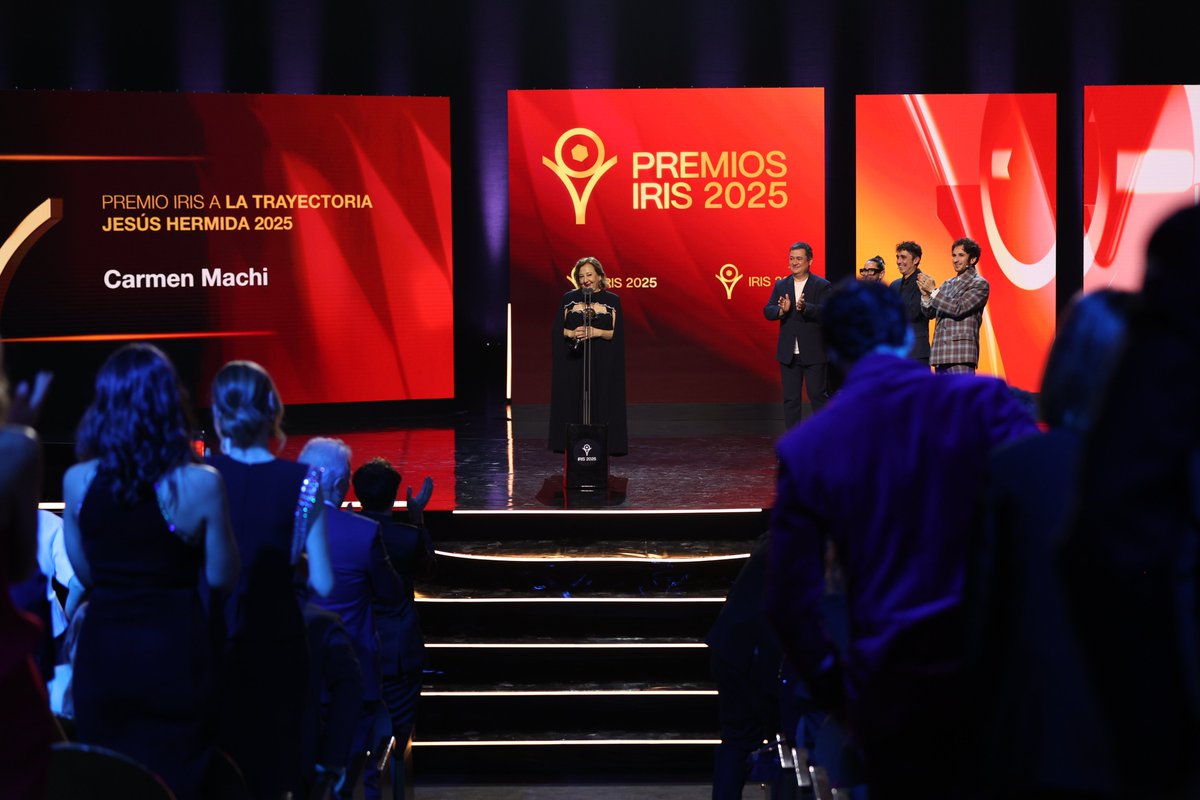La actriz Carmen Machi se alza con 2 Premios Iris de la Academia de Televisión !Enhorabuena! 

✨MEJOR ACTRIZ por Celeste (<a href="/MovistarPlus/">Movistar Plus+</a> )
✨PREMIO JESÚS HERMIDA A LA TRAYECTORIA