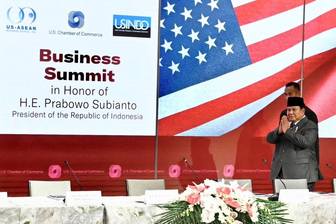 Presiden Prabowo Subianto menghadiri sesi roundtable pada Business Summit yang digelar di U.S. Chamber of Commerce, Washington DC, pada Rabu, 18 Februari 2026, dalam rangka kunjungan kerjanya di Amerika Serikat.