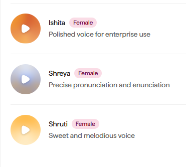 peeleraja's tweet photo. Why do all Sarvam AI voice personas have North Indian Hindu names? https://t.co/hnKoJyEvpF