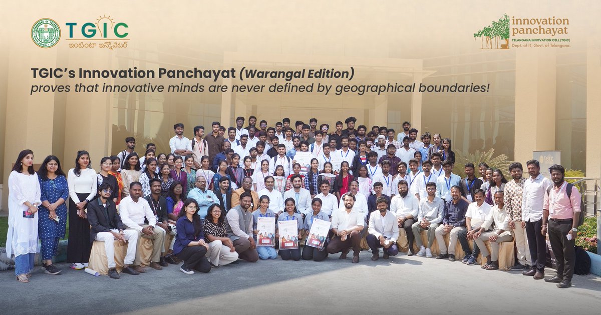 Telangana Innovation Cell, Govt. of Telangana tweet media