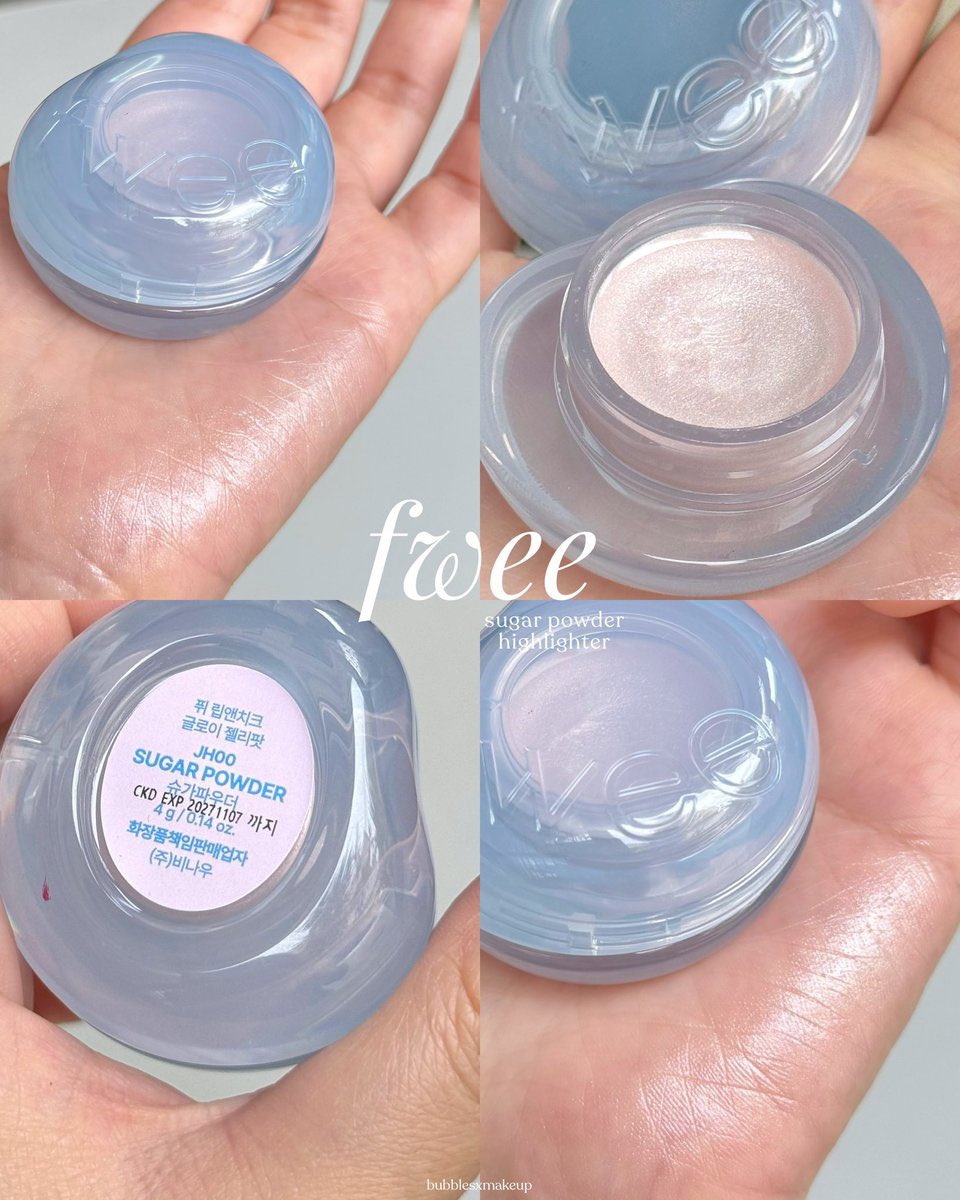 ไฮไลท์เนื้อเจลลี่ Fwee  สี JH00 Sugar powder 98% 160฿