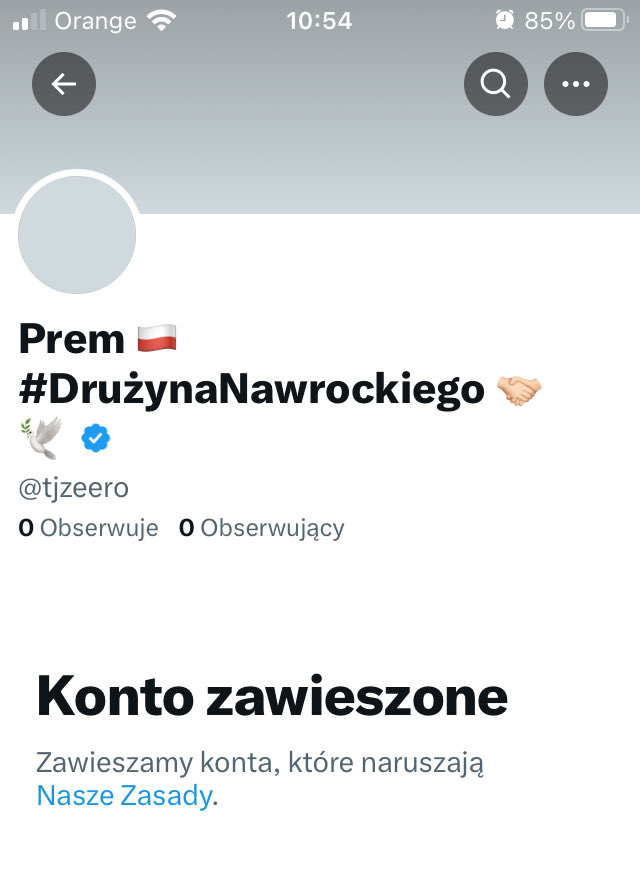 MOI PRAWI PRZYJACIELE‼️
PILNA ROBOTA‼️
Wszyscy pamiętacie Naszego
Prema <a href="/tjzeero/">Prem 🇵🇱 #DrużynaNawrockiego 🤝🏻🕊</a>. Uwalili mu konto!
Pomóżmy mu się odbudować!

<a href="/Prem_reborn/">Prem 🇵🇱🤝🏻🕊</a> to jego nowe konto.

Z góry dziękuję za każdą pomoc!
MY PRAWI 
NIE ZOSTAWIAMY SWOICH‼️