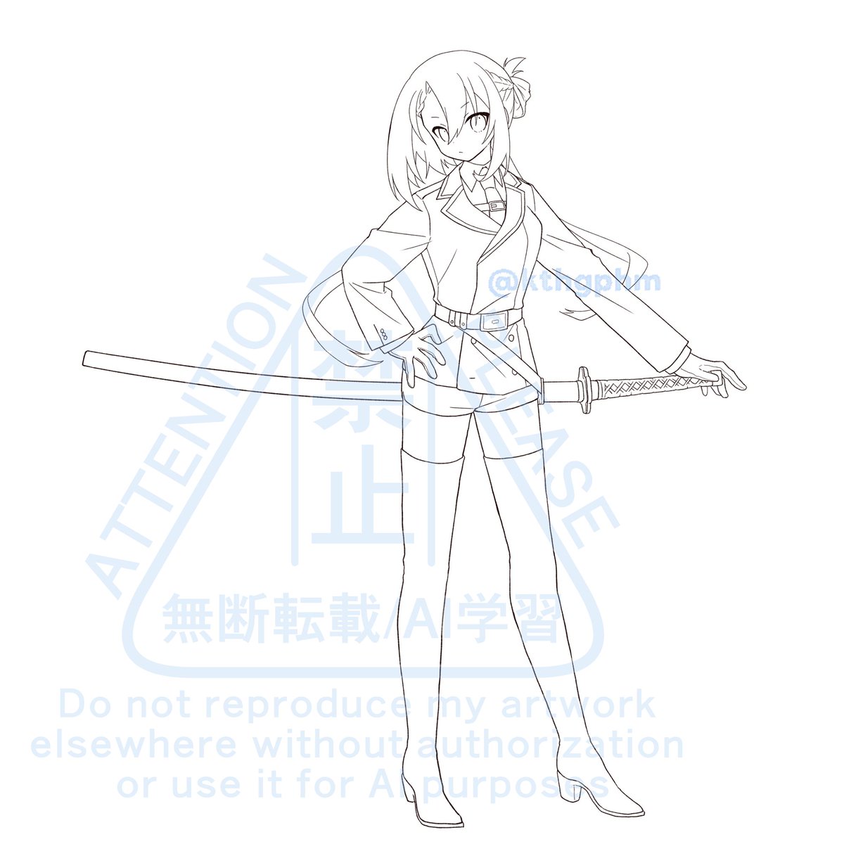 最近の立ち絵の線画たち