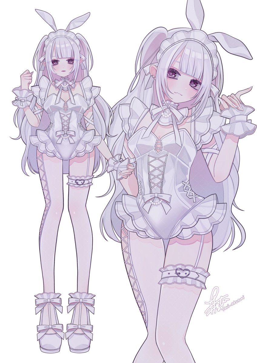 illustration #oc 白うさぎちゃん🤍