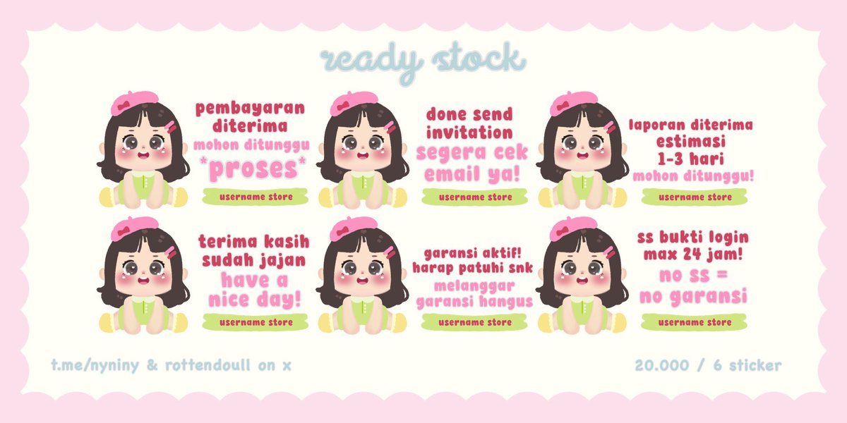 rottendoull's tweet image. 🧸⨳ help repost ? 🫕 d-danke . .

mmlo &amp;gt;  。o aku punya 4 stiker ready stock 🎡 ⓘ diskon 50 % spesial ramadhan おやつを食べて、全部売り切っちゃおう！🛝 യ tersedia open by req :”___33 

🧃 ¥   1O. OOO 
🧃 free recolor
🧃 free re-text

⑅ #zonauang #zonaba 🎀