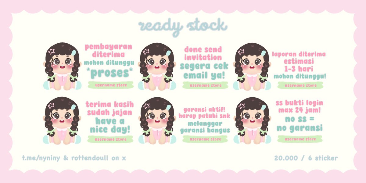 rottendoull's tweet image. 🧸⨳ help repost ? 🫕 d-danke . .

mmlo &amp;gt;  。o aku punya 4 stiker ready stock 🎡 ⓘ diskon 50 % spesial ramadhan おやつを食べて、全部売り切っちゃおう！🛝 യ tersedia open by req :”___33 

🧃 ¥   1O. OOO 
🧃 free recolor
🧃 free re-text

⑅ #zonauang #zonaba 🎀