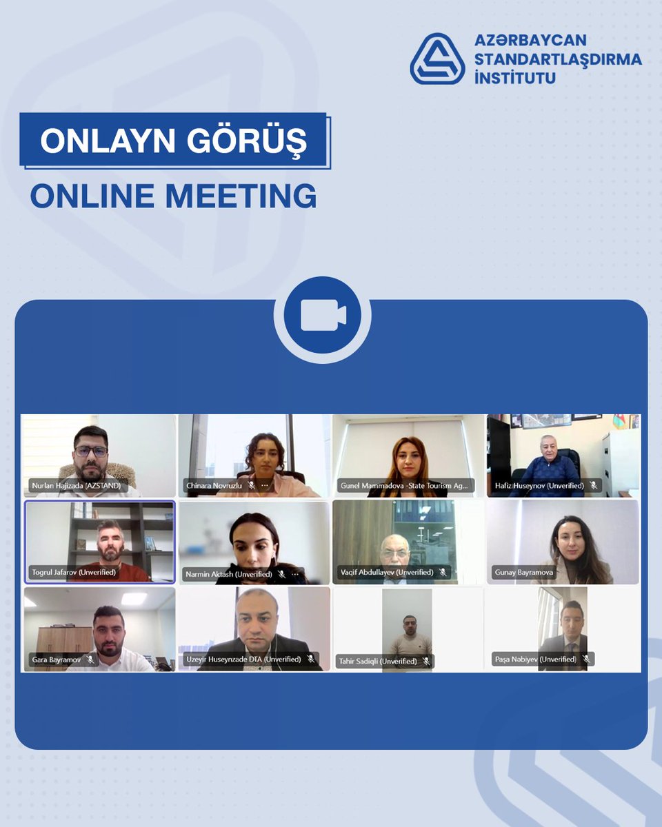 azstandart's tweet image. Azərbaycan Standartlaşdırma İnstitutunun təsis etdiyi “Turizm və əlaqədar xidmətlər” #standartlaşdırma üzrə #TexnikiKomitə-nin (AZSTAND/TK 06) növbəti iclası keçirilib.

Ətraflı – shorturl.at/ahQO5 

#Azstand