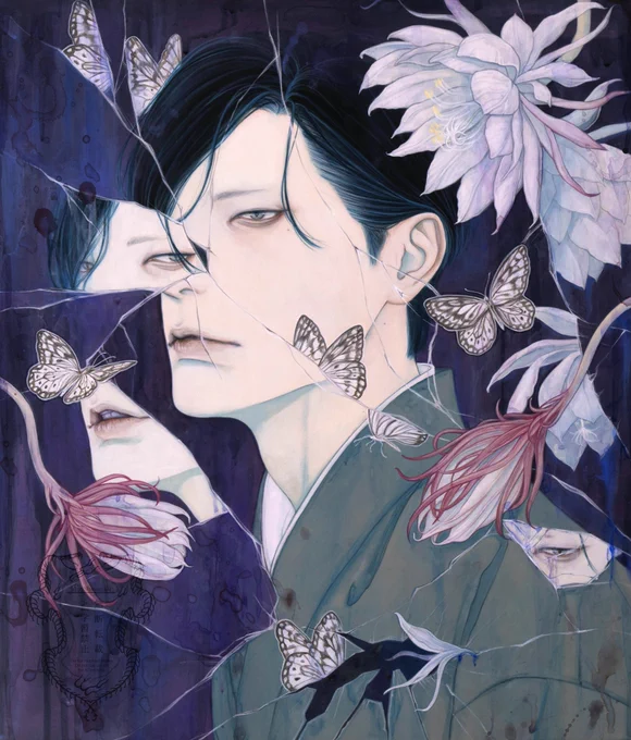 彼岸と此岸のあわいにて #私はこういう絵を描いています
