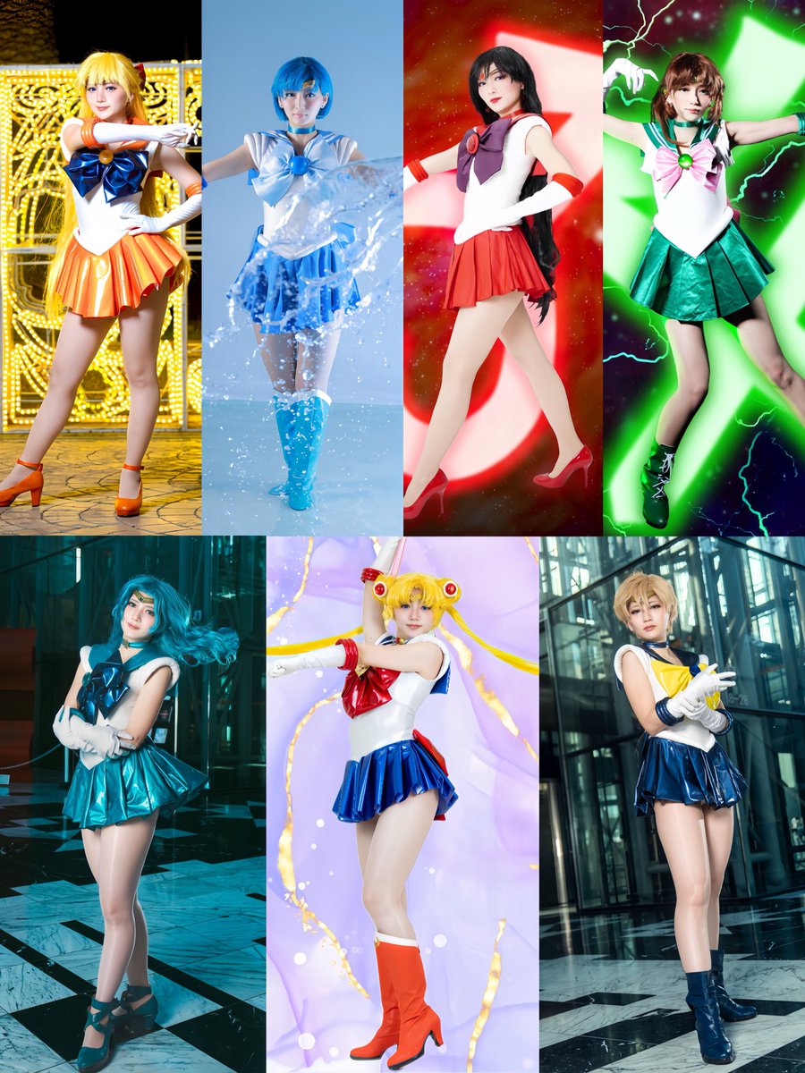 セーラームーンが好きでコス始めて
セーラー戦士7人してます⭐️
最近は衣装自作してる✂️🧵

10人やるぞ🔥（毎年言うてる）